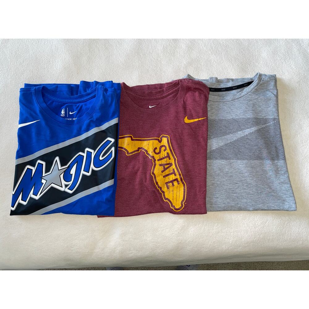 3 Nike dri fit Florida NBA Magic sports short sleeve t shirts size M